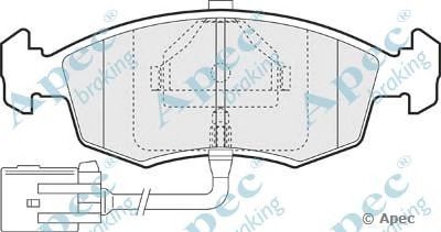 APEC BRAKING pad774 -  Комплект тормозных колодок, дисковый тормоз